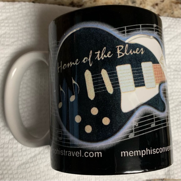 MUG MEMPHIS ELVIS BIRTHPLACE & HOUSE OF ROCK & ROLL & HOME OF THE BLUES VTG NWOT - Picture 12 of 14